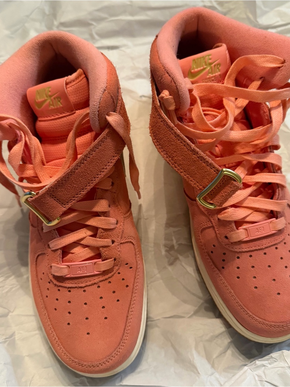 Nike Women's High-Top Sneakers in Coral Pink